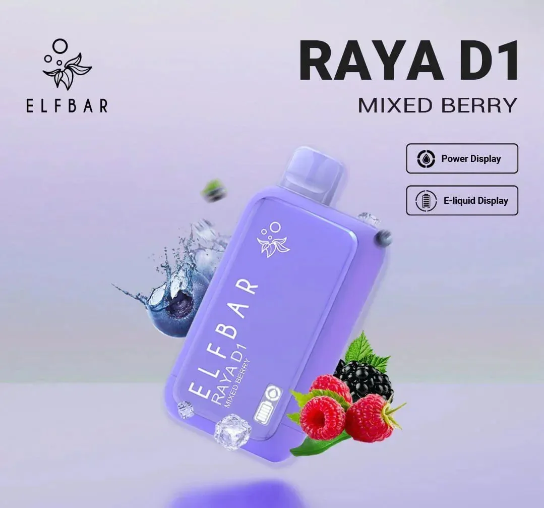 Elf Bar Raya D1 – Mixed Berry - Buy Authentic Vape in Mumbai - Vape Shop Mumbai