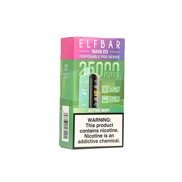 Elf Bar Raya D3 – Alpine Mint – 25000 - Buy Authentic Vape in Mumbai - Vape Shop Mumbai