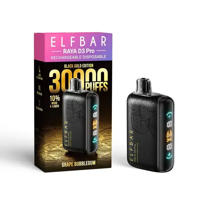 Elf Bar Raya D3 Pro 30 K – Grape Bubblegum 30000 Puffs - Buy Authentic Vape in Mumbai - Vape Shop Mumbai