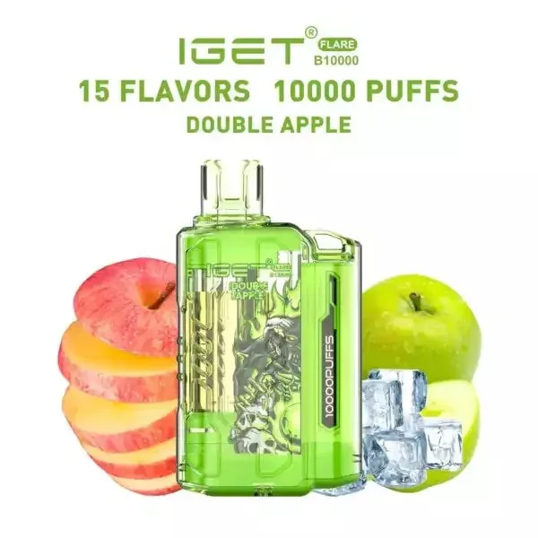 Iget Flare B10000 – Double Apple - Buy Authentic Vape in Mumbai - Vape Shop Mumbai