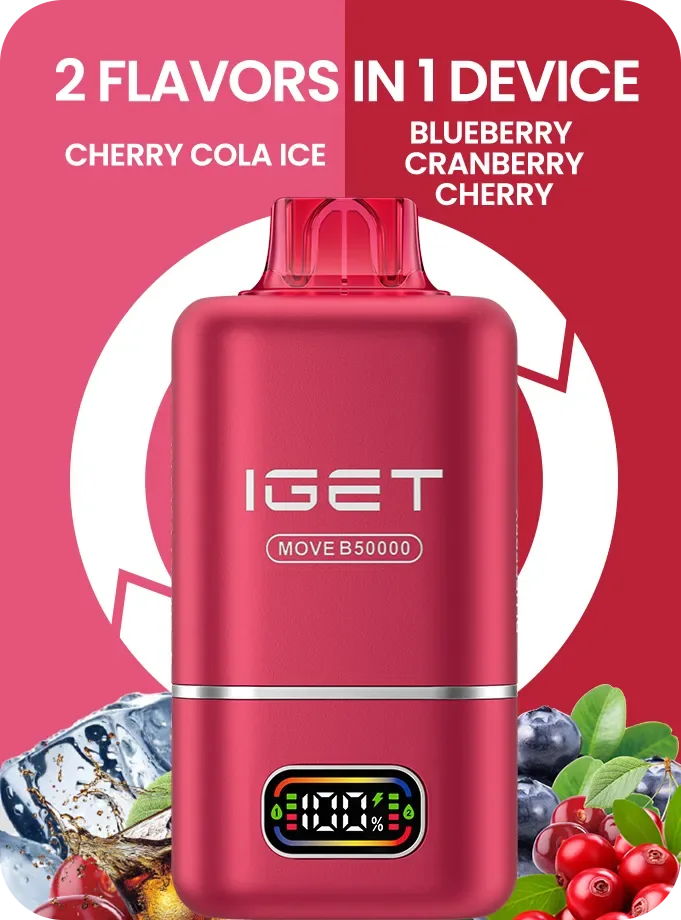 Iget Move B50000 (50k Puffs – 2 Flavours In 1 Device) - Buy Authentic Vape in Mumbai - Vape Shop Mumbai