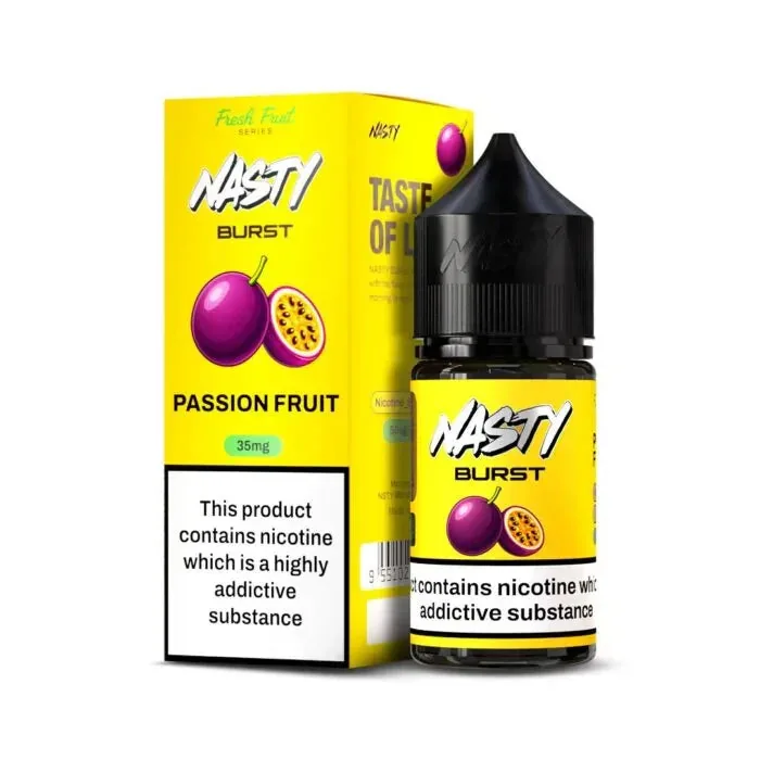 Nasty Burst Nic Salts – Passion Fruit - Buy Authentic Vape in Mumbai - Vape Shop Mumbai