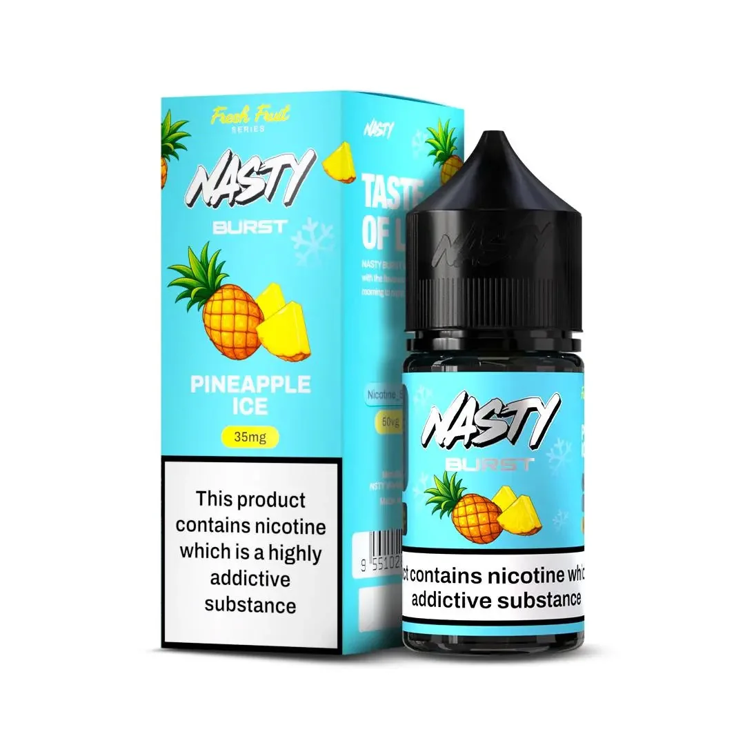 Nasty Burst Nic Salts – Pineapple Ice - Buy Authentic Vape in Mumbai - Vape Shop Mumbai