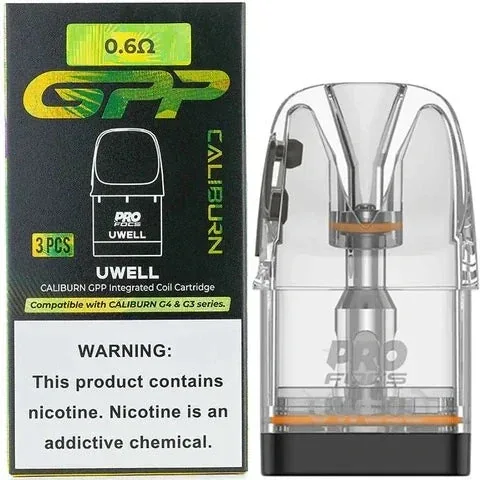 Uwell Caliburn Gpp Replacement Pod (0 6ω) - Buy Authentic Vape in Mumbai - Vape Shop Mumbai