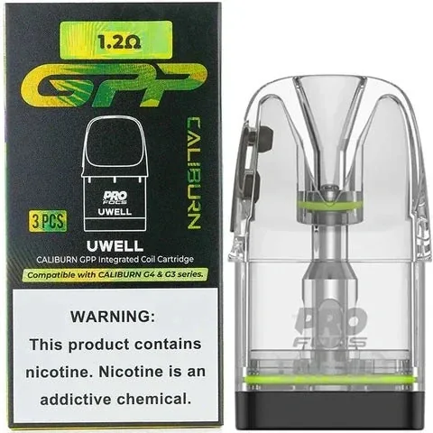 Uwell Caliburn Gpp Replacement Pod (1 2ω) - Buy Authentic Vape in Mumbai - Vape Shop Mumbai